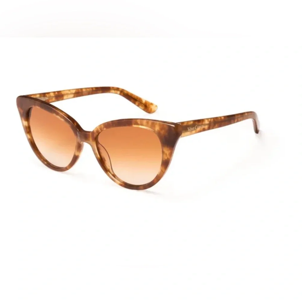 velvet canyon la femme sunglasses - light brown tortoise shell with case